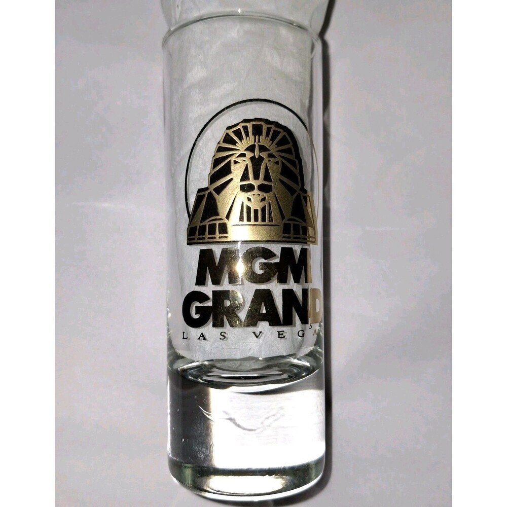 Vintage MGM Grand Hotel & Casino Las Vegas Tall Shooter Shot Glass Barware